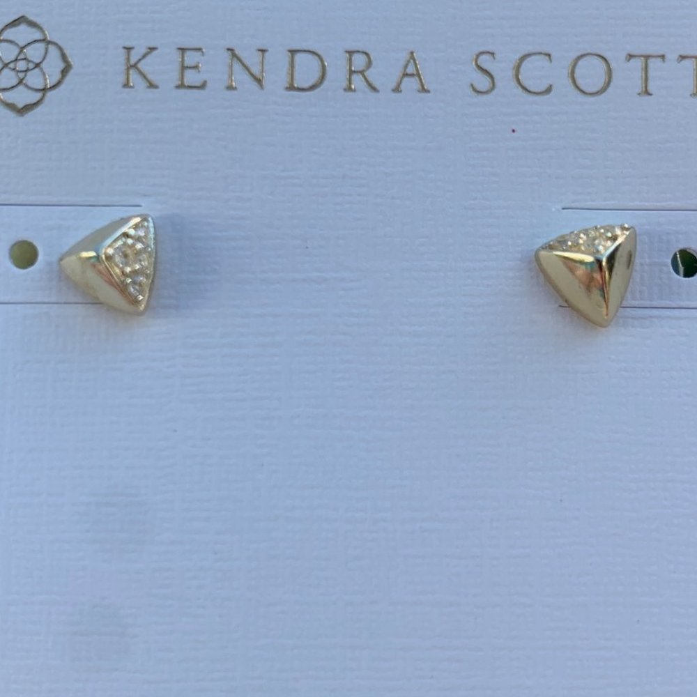KENDRA SCOTT • Perry Gold Stud Earrings*